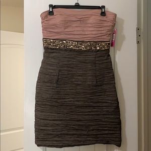 Beautiful beaded strapless dress